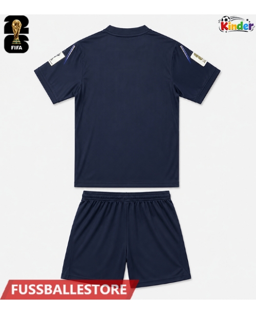 Günstige Uruguay Auswärts Trikotsatzt Kinder WM 2026 Kurzarm (+ Kurze Hosen)